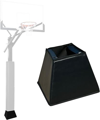 Almohadillas de poste cuadrado para poste de baloncesto resistente al aire libre, acolchado cuadrado para poste de 4, 5, 6, 8 pulgadas y base,