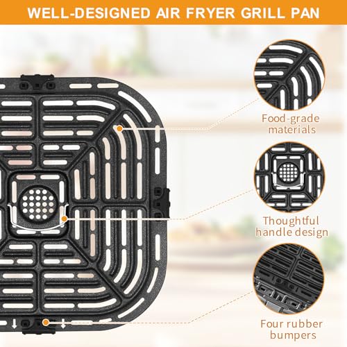 GWYSY Air Fryer Replacement Parts for Instant Vortex Plus 6QT instant pot vortex plus 6QT Clear Cook Air Fryer air fryer accessories Accessory Non-Stick Grill Pan Grill Plate Rack Tray Crisper Plate by GWYSY - Used condition - Image 4
