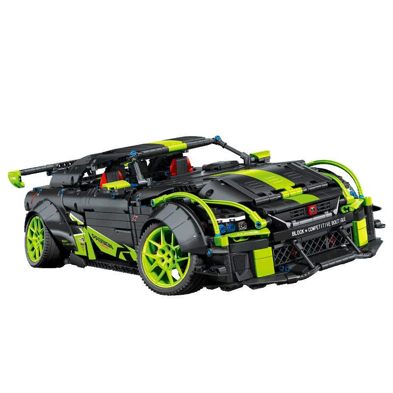 LINGAN Racing Car Building Set, 2671 Pieces, 6+ Years, Movable Chassis, Rubber Wheels, 12.6 x 22.3 x 52.7 cm，1/10