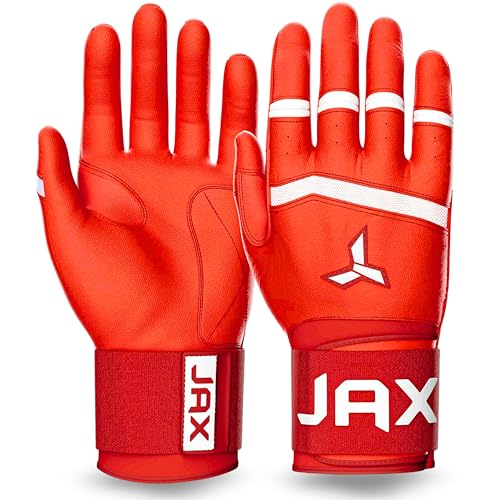 JAX Batting Gloves | Full Wrap Support Batting Glove | Baseball & Softball | Optional Web-Tech | Multiple Colors