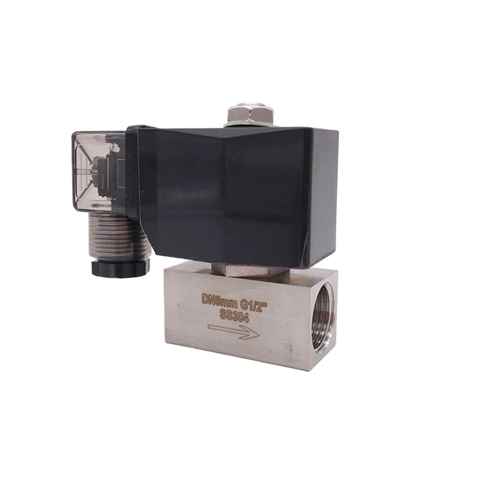 Électrovanne en acier inoxydable robuste 1 Bar pour circuits de gaz