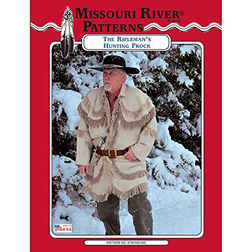 Missouri River Men's Hunting Frock Pattern Military Coat, Multicolor, Fringe, Long Sleeve, Loose Fit, Small to 3XL, Wool Blend