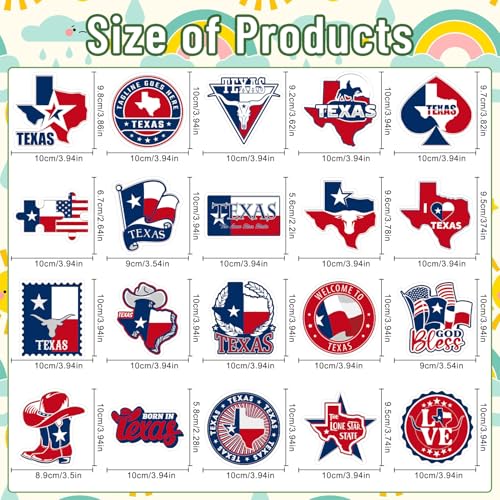 Imanes decorativos pack 20 piezas Texas para refrigerador miniatura 2