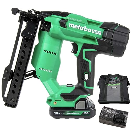 Metabo HPT 18V MultiVolt™ Cordless Stapler Kit | 1/4-Inch 18-Ga Narrow Crown | Accepts 1/2-Inch up to 1-1/2-Inch 18-Ga 1/4-Inch Staples | Includes 18V 2.0Ah Battery | Lifetime Tool Warranty | N1804DA by Metabo HPT - Used condition - US$211.86