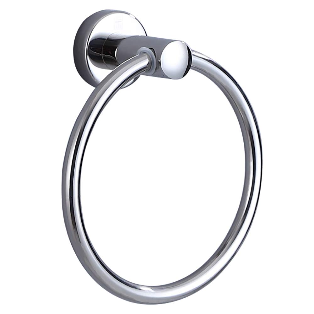 Ciieeo Portasciugamani Da Parete In Acciaio Inox – Anello Salvaspazio Per Bagno, Cucina E Ufficio, Diametro 22 Cm