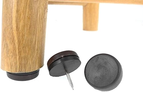 Miniatura 6 de 40 almohadillas deslizantes para muebles, de nailon, para patas de madera, sofá de mesa (diámetro, blanco)