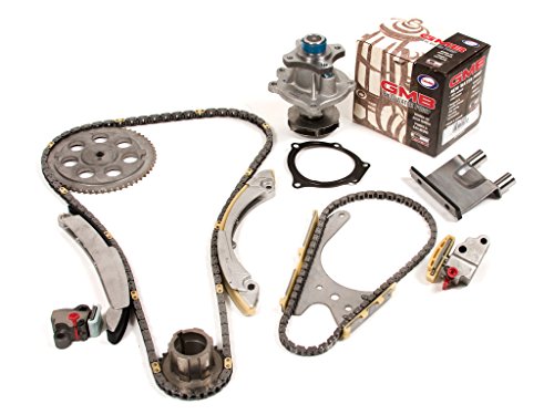 Evergreen TK10428DWP Fits 02-08 Buick Chevrolet GMC Hummer Isuzu Oldsmobile 2.8 2.9 3.5 4.2 DOHC Timing Chain Kit Water Pump (with Gear)