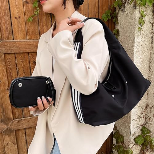 Image of CALANDIS Women Shoulder Bag Nylon Pouch Ladies Handbag for Shopping Working Commuting | I2