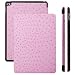 Produktbild iCues Schutzhülle kompatibel mit Apple iPad Air 2 | Ancho Tasche Ostrich Rose | Standfunktion Stand Leder - Imitat Book Schutz Etui zum aufklappen Flip Case Booklet Hülle Wallet Strauß