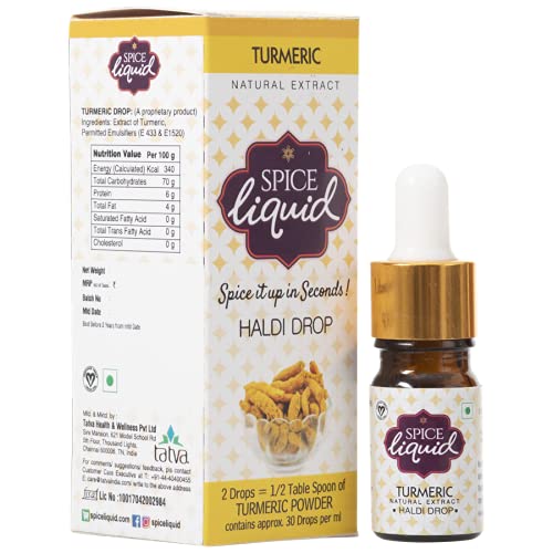 SPICE LIQUID Curcumin | Haldi | Turmeric Extract Drops to Boost Immunity and Strength - 5ml (B094PX8LKB) Amazon Price History, Amazon Price Tracker