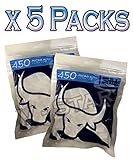 New BULL BRAND 450 Micro Filter Tips 4.6MM RESEALABLE Bag Cigarette Tobacco (5)