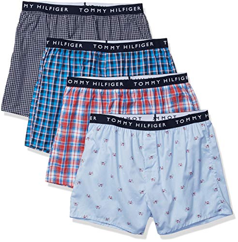 Tommy Hilfiger Men's 4 Pack Cotton Classics Woven Boxers