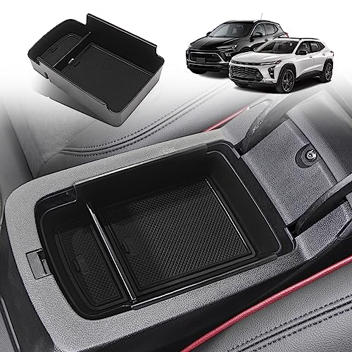 Image of Muslogy Center Console Inserts Compatible with Trax & Envista 2026 2025 2024 2023 Center Console Organizer Armrest Storage Box Armrest Insert Tray Interior Accessories