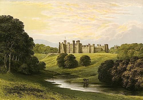 Poster image impression sur toile Château de Brancepeth Alexander Lydon décoration salon 60x90cm
