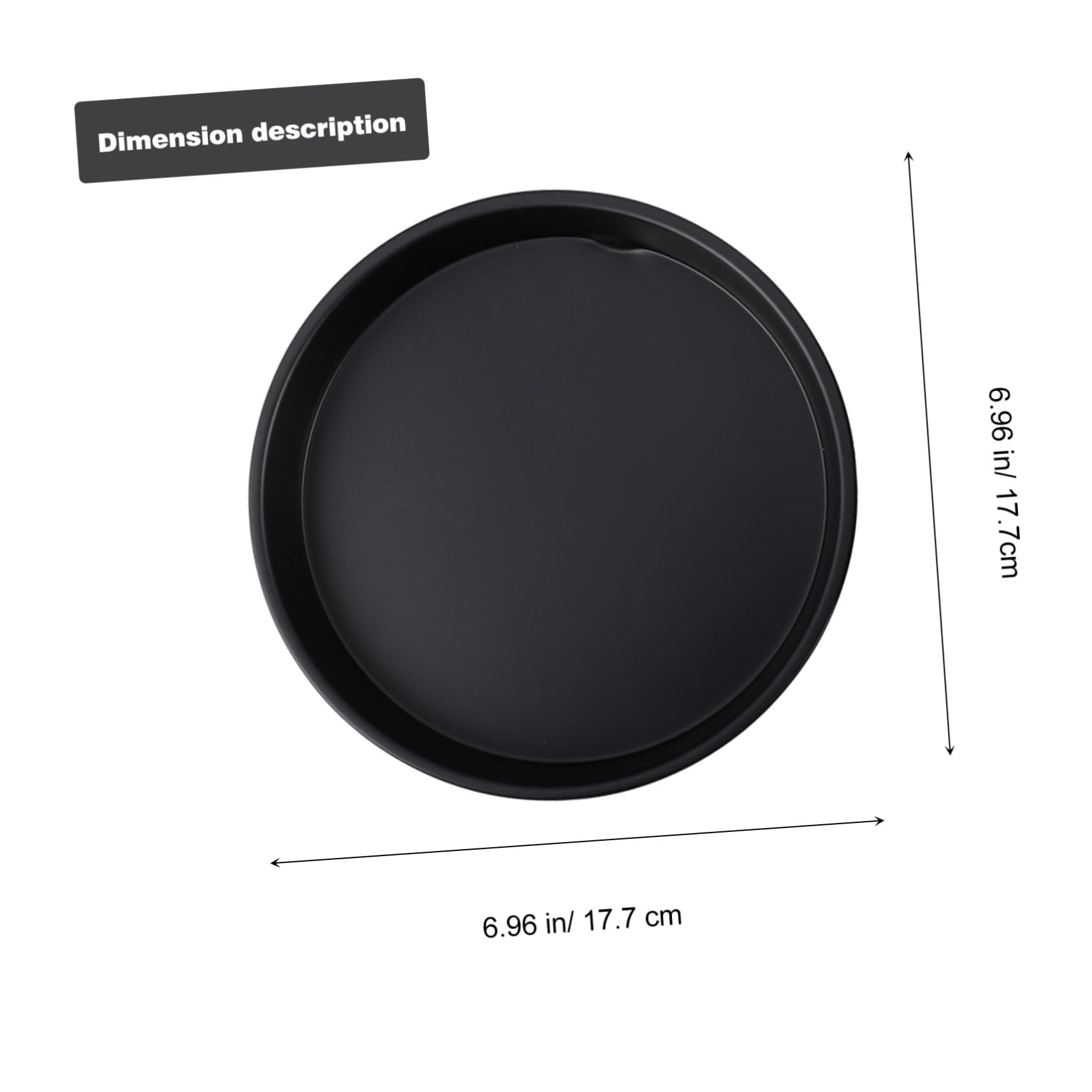 Moule à Gâteau Rond en Acier au Carbone Antiadhésif Réutilisable pour Friteuse à Air, Accessoires de Cuisson pour Maison et Restaurant, 1 Set
