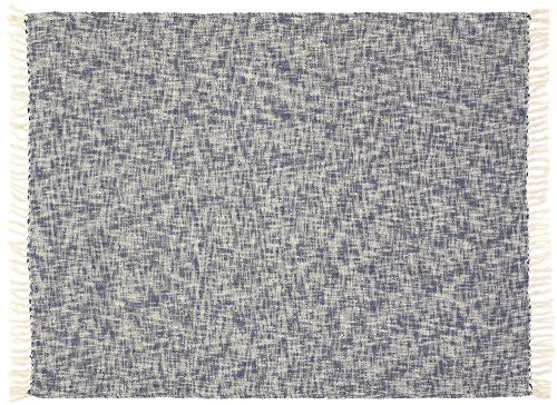 Lr Home Throw81186Blu4250 Boho Chambray Throw Blanket, 50" X 60", Blue #TOP1