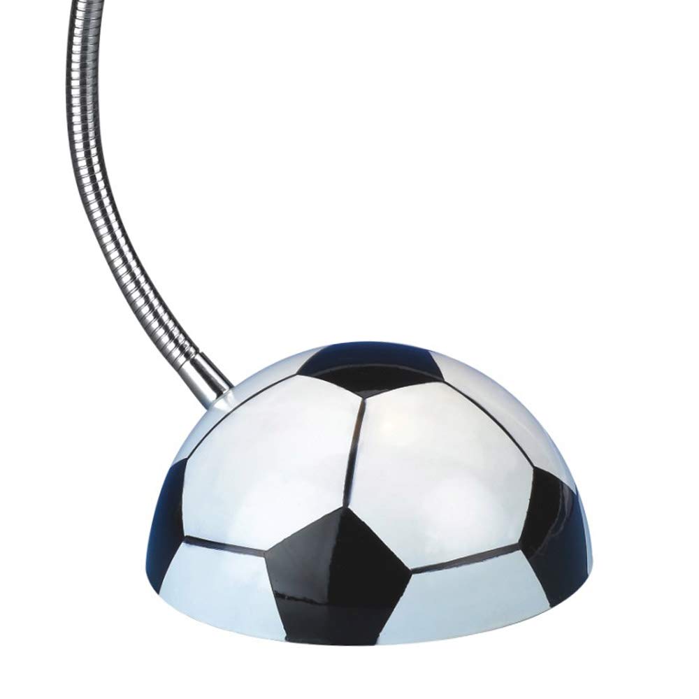 wonderlamp W-A000119 Flexo Infantil Futbol, Blanco/Negro
