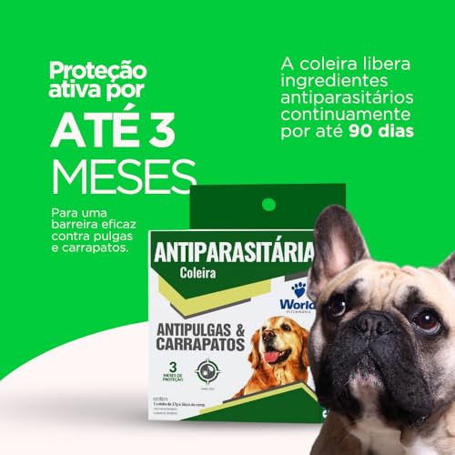 Coleira Antipulgas e Carrapatos – Proteção Antiparasitária com Conforto e Segurança Para Seu Cão | M