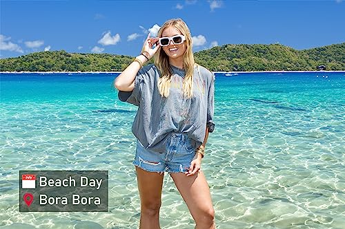 Funky Junque Oversized Vintage Sunglasses for Women, Retro Square Frames, Big Glasses2