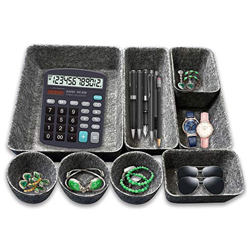 Organizer Cassetti da Scrivania,Set di 8 Divisori