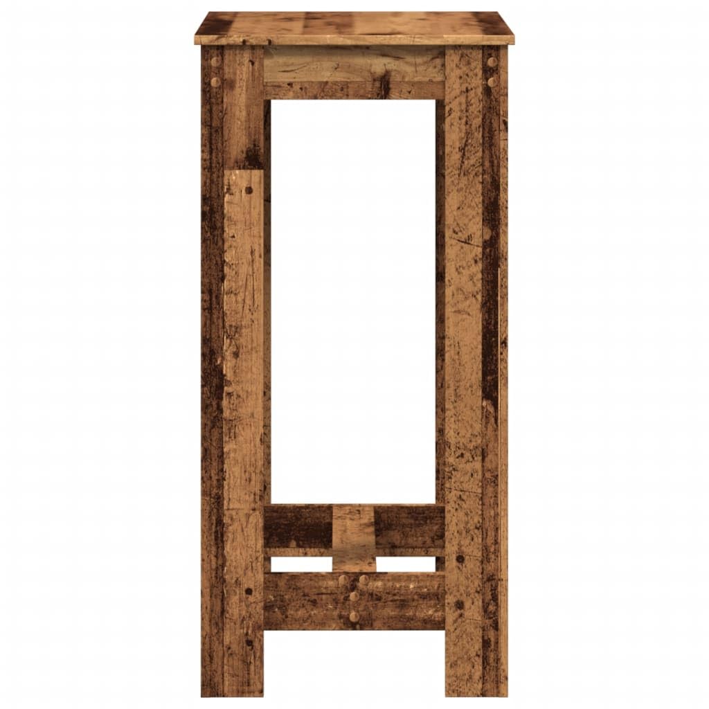 Hothingwell Bartisch aus Altholz, 51 x 50 x 103,5 cm, Holz, hoher Tisch, warmes Design, für Küche, Wohnzimmer, Esszimmer, glatte Oberfläche, leicht zu reinigen mit feuchtem Tuch,