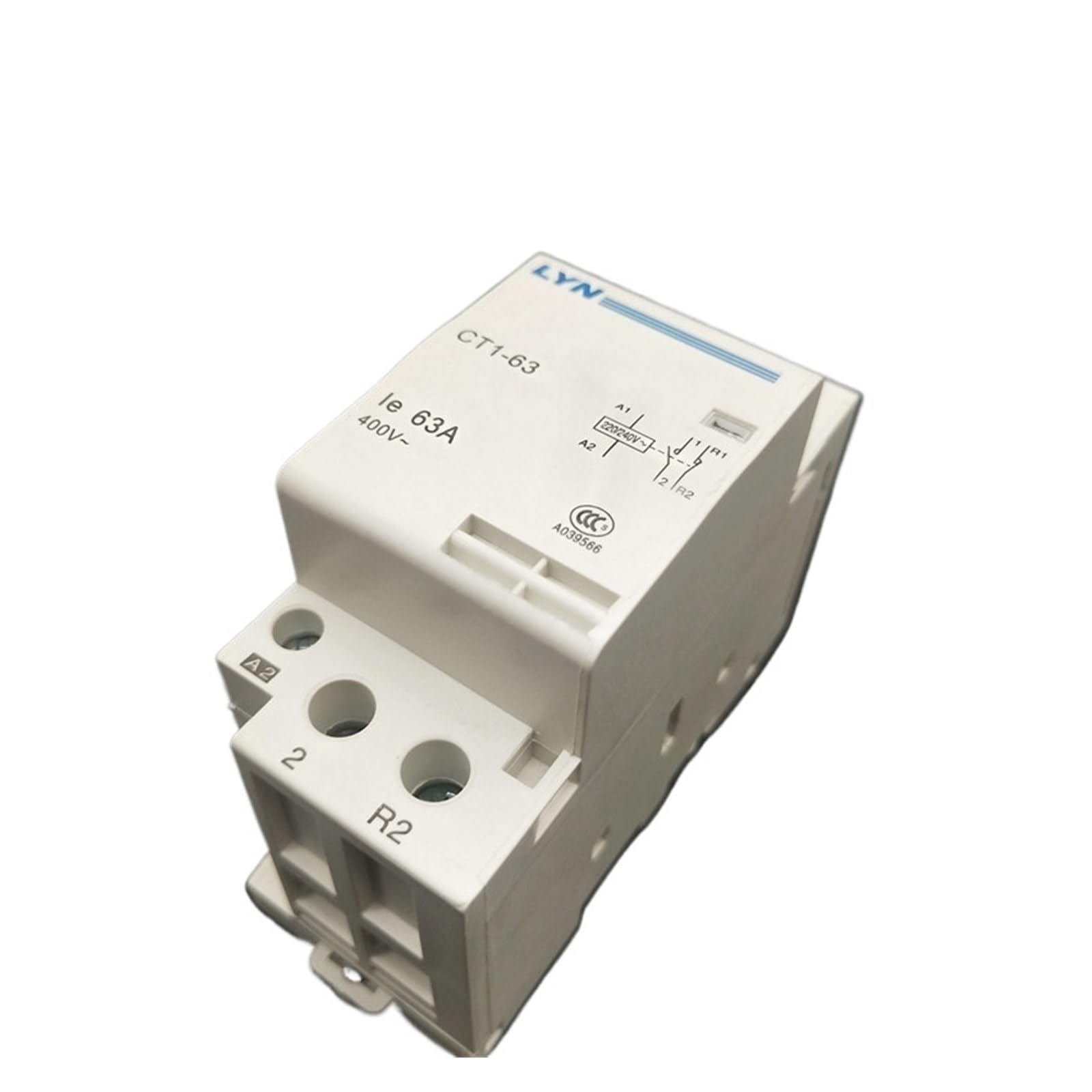 CT1-63 2P 32A 40A 63A 220V 230V~ 50/60HZ Contactor Modular de CA doméstico con carril Din 2NO 1NO 1NC 2NC(2NO 40A)