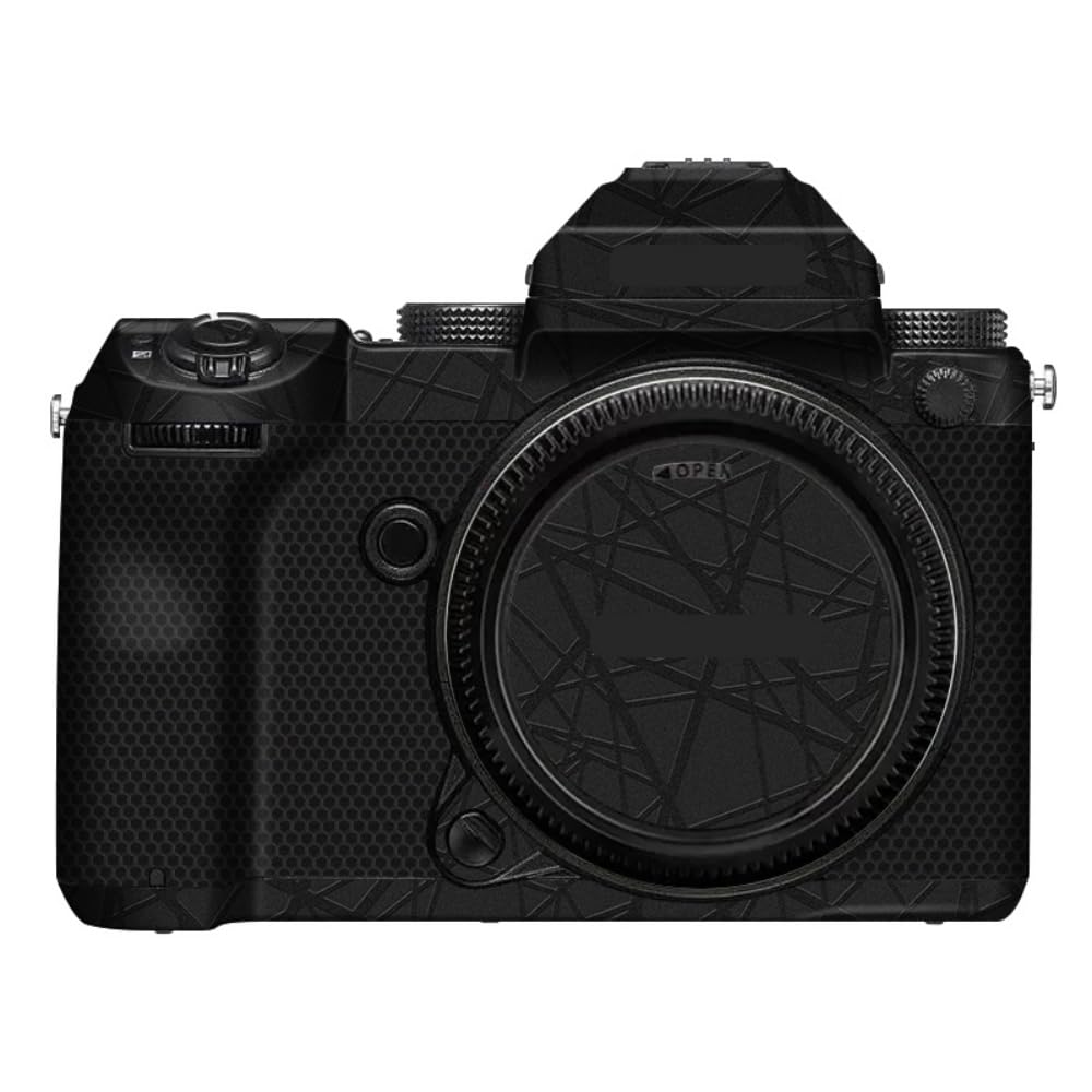 GFX 50S - Cover adesiva antigraffio per fotocamera FujiFilm GFX50S, pellicola protettiva in vinile (croce ultra nera)