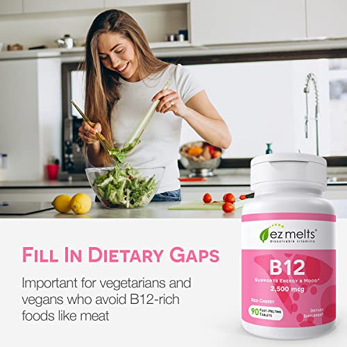 Ez Melts 8567863 B12 Sublingual Vitamin 2,500 Mcg thumb #3