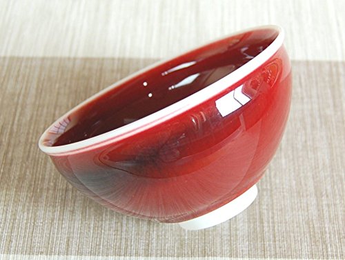 Amazon｜【有田焼】辰砂 抹茶碗（真右エ門窯/木箱入）｜抹茶碗
