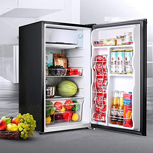 TACKLIFE Compact Refrigerator, 3.2 Cu Ft Mini Fridge with Freezer