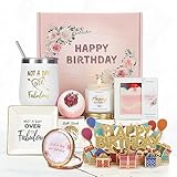 Happy Birthday Gifts for Women Who Have Everything, Birthday Baskets Kit Set for Women, Birthday Gifts Ideas for Her, Mom, Mother, Sister, Female Best Friends, Coworkers, Daughter, Unique Gifts Boxes