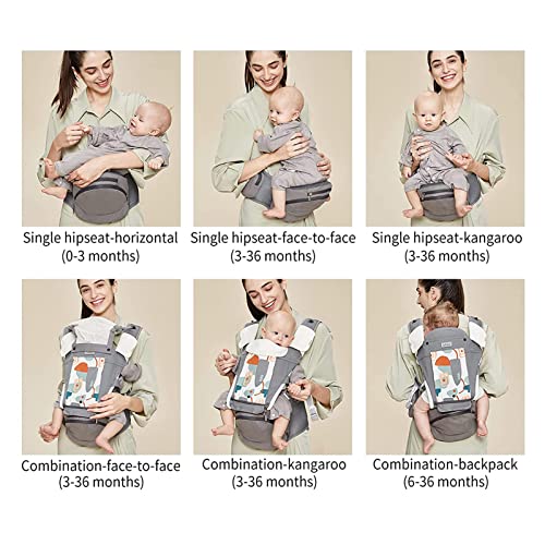 Bebear TC26 Bebamour Baby Carrier Newborn To Toddler-Baby Hip Carrier Front And Back Carry thumb #4