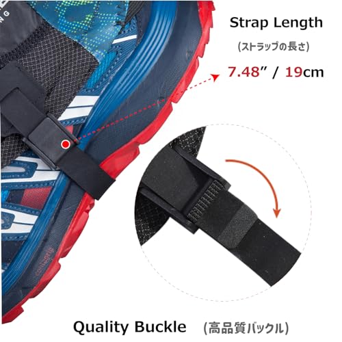 Azarxis Reflektierende Trail Low Gaiters, Gamaschen Atmungsaktiv für Damen und Herren, Wandern, Klettern – Bild 5
