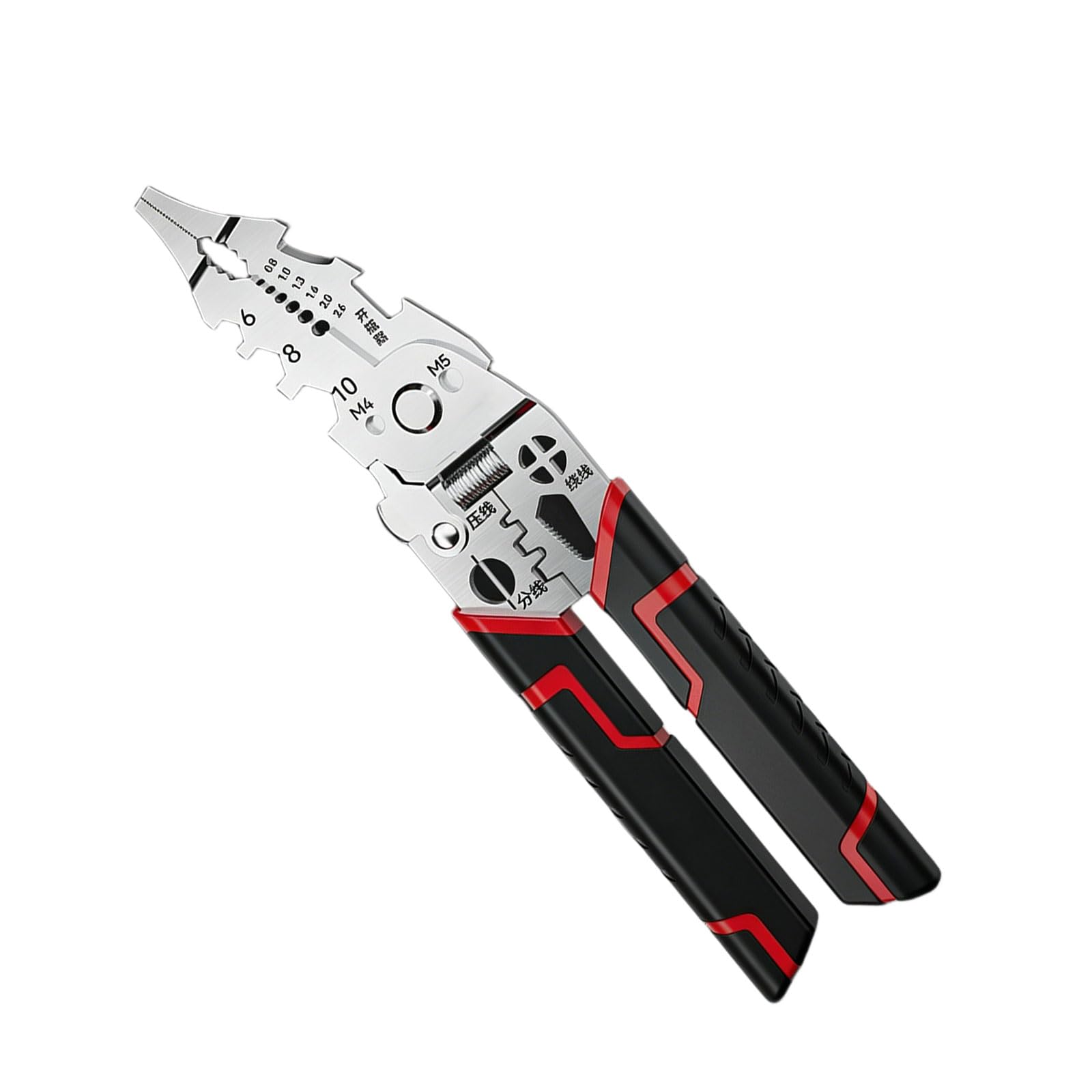 Geavonyg B Multifunction Electrical Wire Crimping Plier Crimper Plier Cable Electrical Crimping Tool Electrician Pliers Stripper Tool