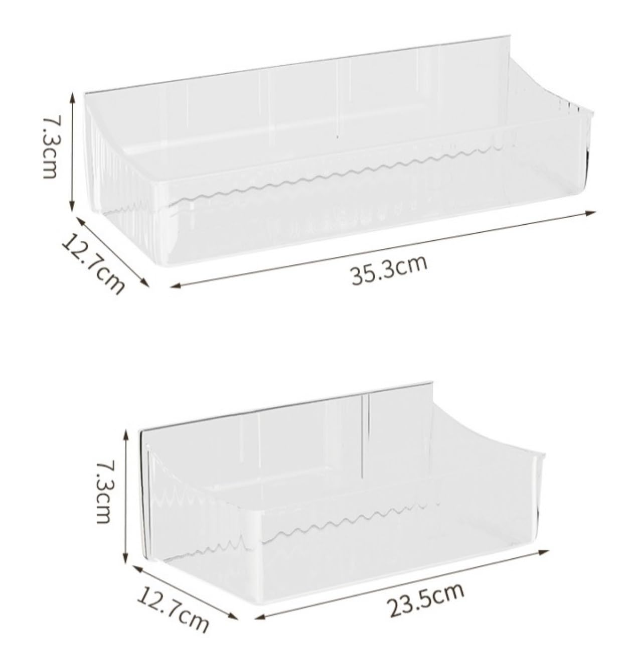 Organizer pod prysznic, Plastikowy organizer na wózki prysznicowe | Przezroczysty 23,5–35,3 x 12,7 x 7,3 cm Scenariusz użycia: Łazienka Przechowywanie w kuchni(35.3*12.7*7.3cm)