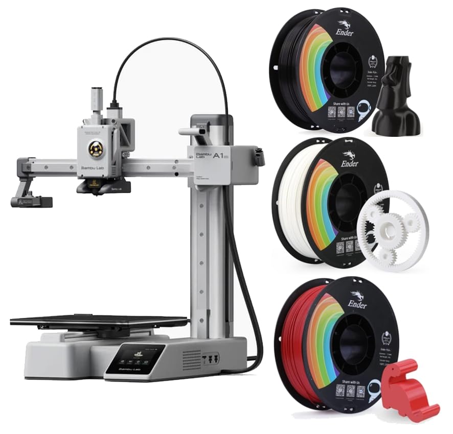 Bambu Lab A1mini 本体 フィラメント セット Bamboo lab a1 mini用フィラメントホルダーキット,サムスサポート付き