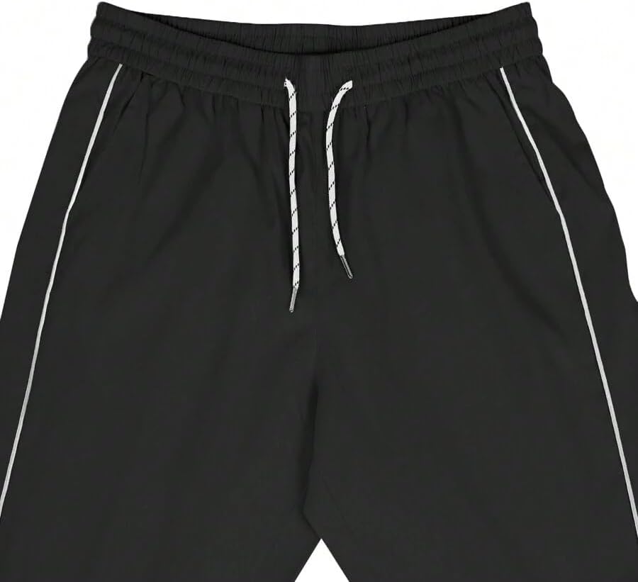 ZAFUL Mens Baggy Pants Y2K Contrast Piping Drawstring Sweatpants Fashion Unisex Oversized Cargo Pants for Men with Pockets - Image 4