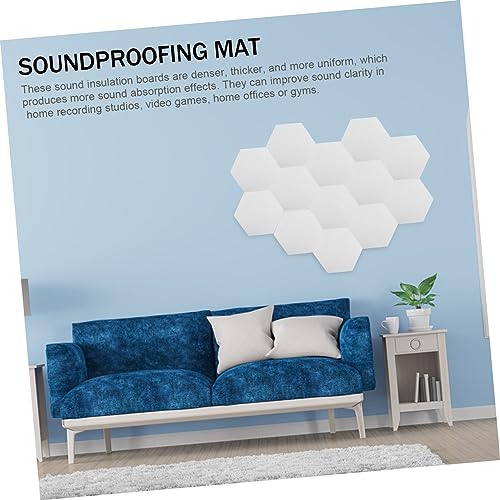 Vaguelly 12 unidades de Alfombrillas Absorbentes para Aislamiento Acústico y Reducción de Ruido para Paredes en Oficina, Estudio y Dormitorio miniatura 2