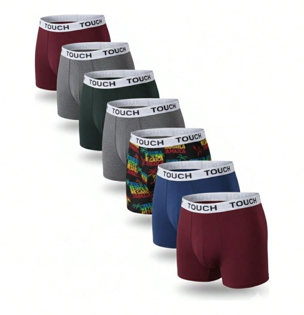 Kit 10 Cuecas Boxer Em Cores Sortidas Masculinas em Microfibra Premium