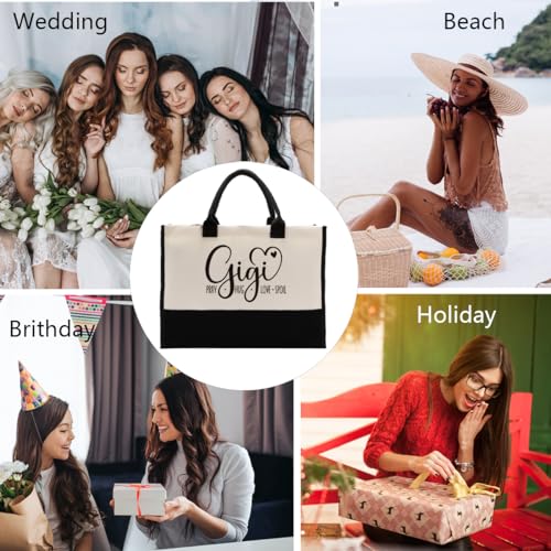 Image of Gkwa Canvas Tote Bag for Gifting, Women Cotton Canvas Bag, Reusable Shopping Bag