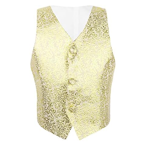 inhzoy Boys Satin Waistcoat for Events Cover
