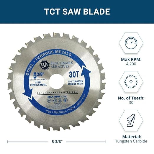 Benchmark Abrasives 5-3/8" TCT Blade