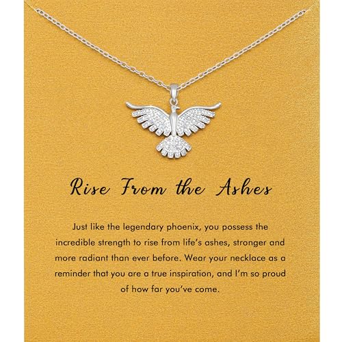 RZKING Get Well Gifts for Women Phoenix Necklace Inspirational Gifts for Her (Phoenix)