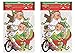 Beistle Vintage Christmas Santa & Elves Cutouts – 10-Pack Double-Sided Retro Holiday Paper Decorations in 5 Nostalgic Mid-Century Designs for Windows, Walls, and Winter X-Mas Displays, 14