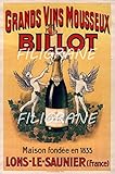 ancien billot de table SANS CADRE PostersAndCo ™ VINS Mousseux Billot Rsmo-Poster/Reproduction HQ 40x60cm d\'une Affiche Vintage/Ancienne