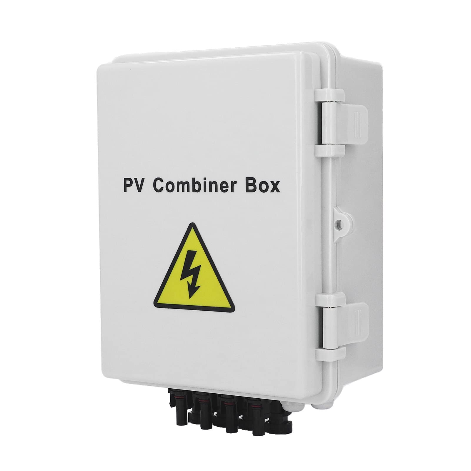 PV-Kombinationsbox, 4 String, 10 AWG, DC-Solar-Kombinationsbox mit 15 A, 63 A Leistungsschalter, für den Einsatz in netzunabhängigen Wohnmobil-Solarsystemen im Freien