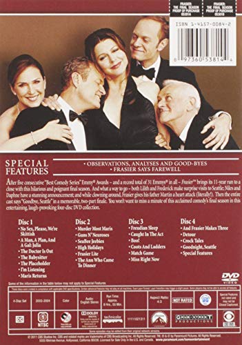 Frasier Temporada Final en DVD, serie completa de importación de Estados Unidos 3