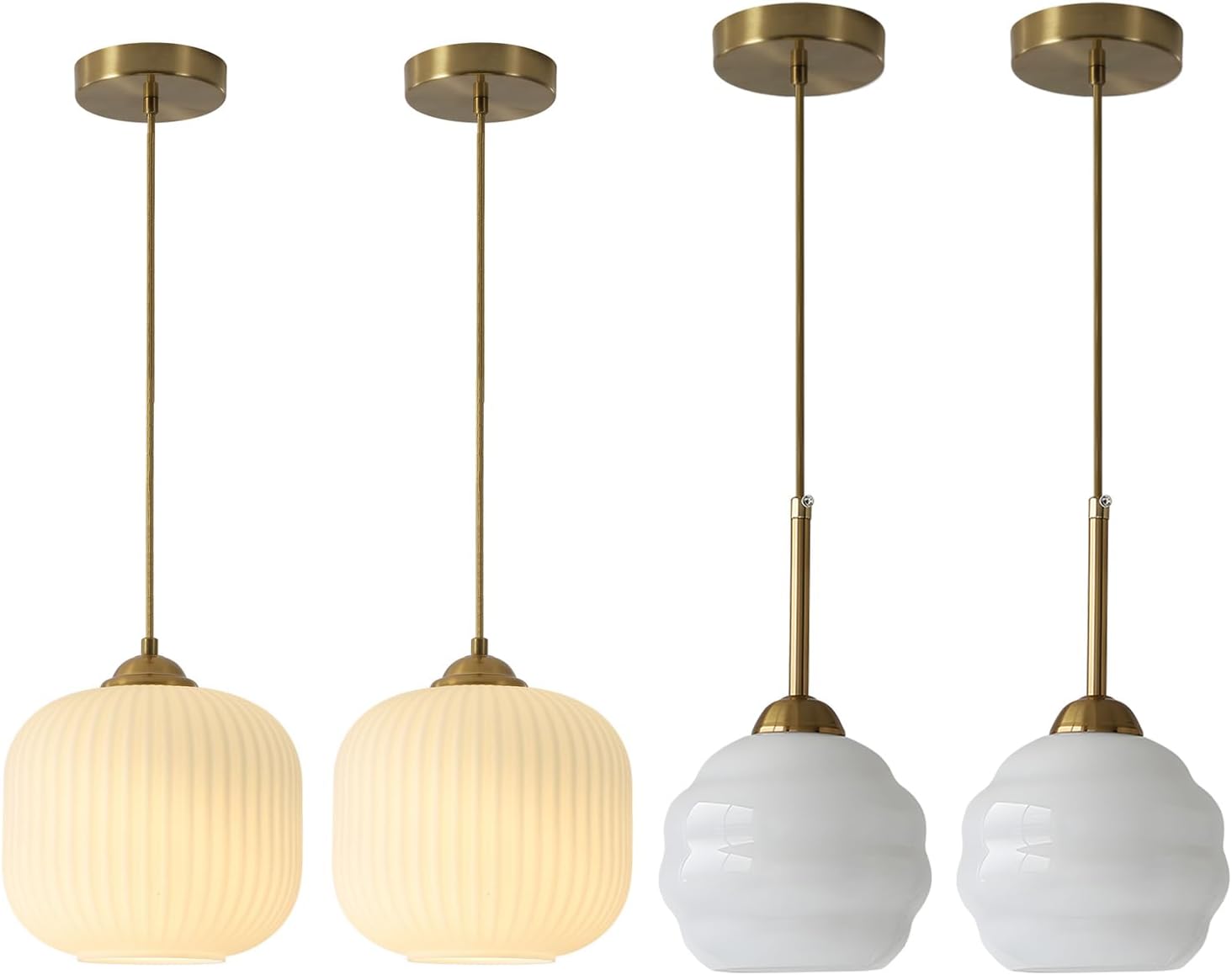 Small Milk Glass Pendant Lights Kitchen Island Brushed Gold Pendant Light Antique Brass Hanging Pendant Light Fixture White Kitchen Hanging Light Mid Century Modern Globe Hanging Lights