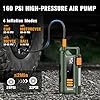 Jump Starter with Air Compressor,5000A Car Battery Jumper Starter, 16000mAh Battery Jumper Starter Portable for 10L Gas/Diesel Engine with 160PSI Booster,LED Display & Light,Jumper Cables #2