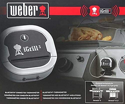 Weber Igrill 3 Thermometer, schwarz, 5,59cm x 6.6cm x 6.35cm, 7205 - 4